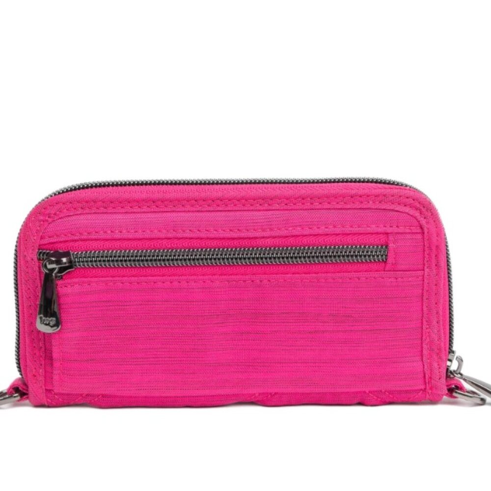 Lug Whirly Love RFID Wristlet Wallet Brushed Rosette Pink with Bubble Pink Love - Picture 5 of 11